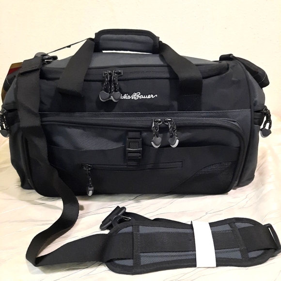 Eddie Bauer Bags Eddie Bauer Carry On Black Duffel Bag Poshmark
